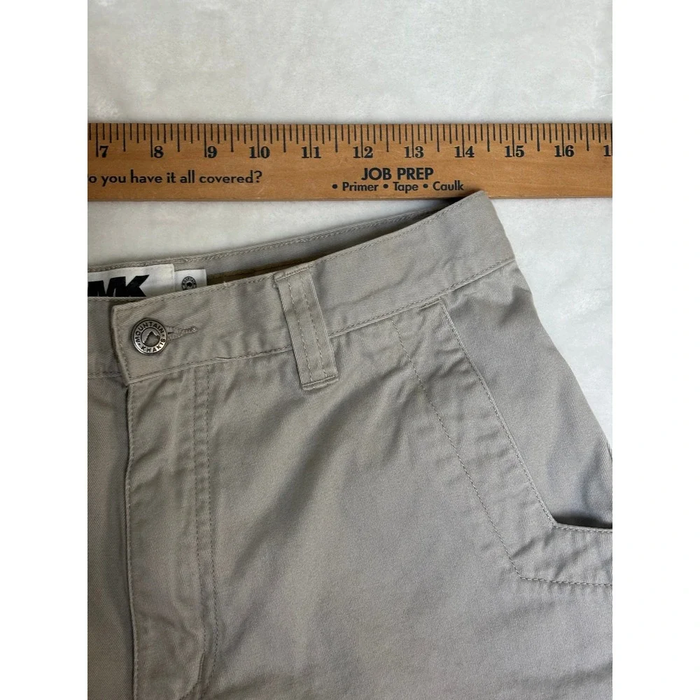 Mountain Khakis Mens 30 Jackson Hole Wyoming Cotton Twill Shorts Khaki Tan 10in